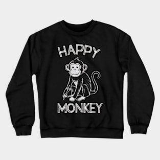 Happy Monkey Crewneck Sweatshirt